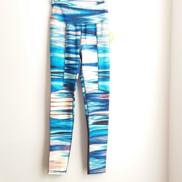 C&C California Blue Multicolor Leggings S - Picture 8 of 10